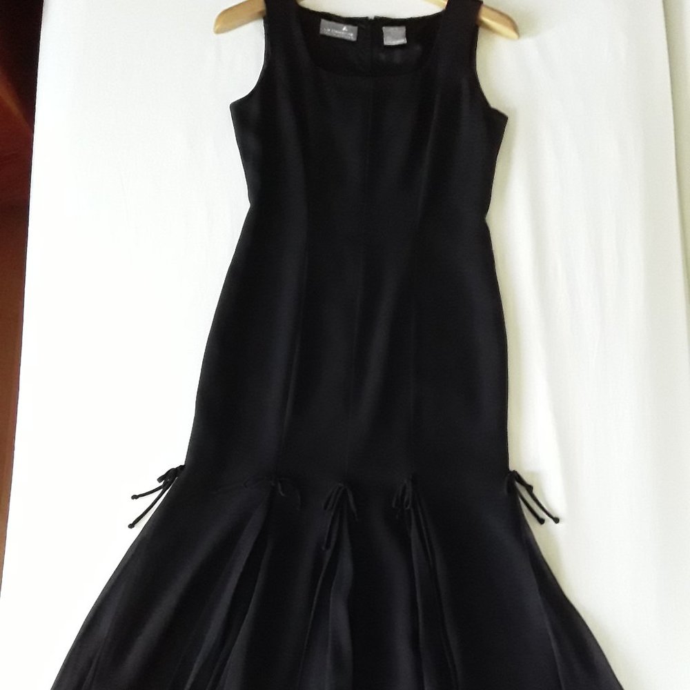 Liz Claiborne Petite Midi Dress - Black size 2P - Picture 3 of 11